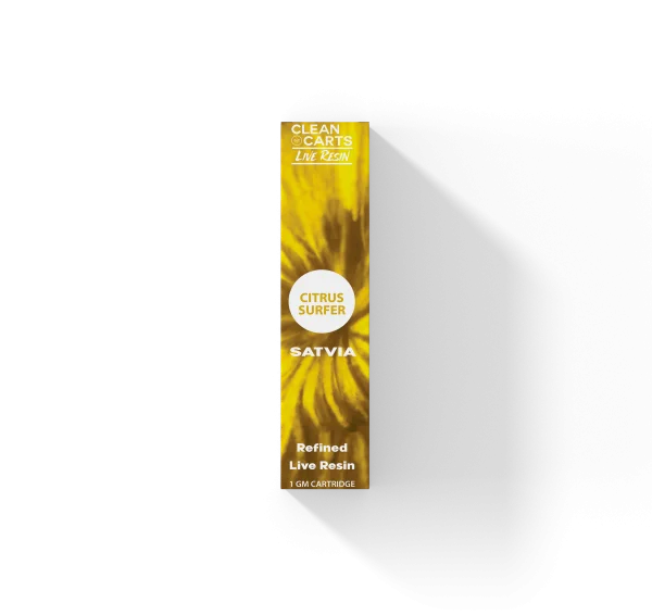 CITRUS-SURFER-600x566-1 CLEAN CARTS CITRUS SURFER 1g Sativa - Image 1