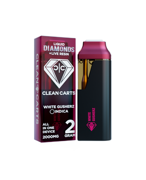 CLEAN CARTS WHITE GUSHERZ 2g INDICA