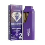 CLEAN CARTS GASSY GRAPES INDICA 2G